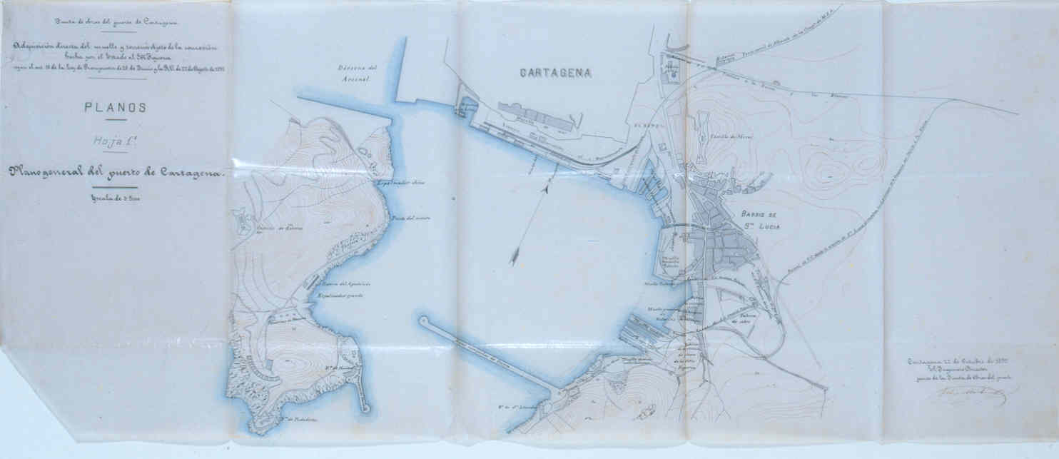 Plano general del Puerto de Cartagena. Hoja 1